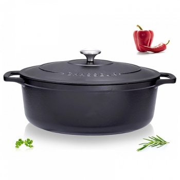 Cocotte fonte Chasseur ovale