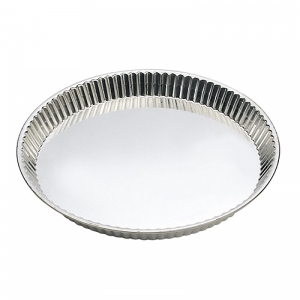 140x140 - Moule à tarte cannelé bord plat fer blanc Gobel