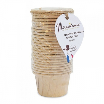 Caissettes pâtisserie en papier recyclé Mirontaine 140
