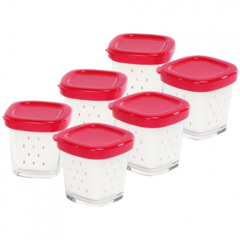 140x140 - 6 pots en verre pour yaourtière SEB